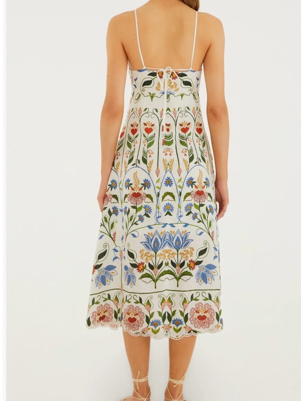 FARM Rio
Off-White Stitched Garden Midi Dress - Picture 3 of 4